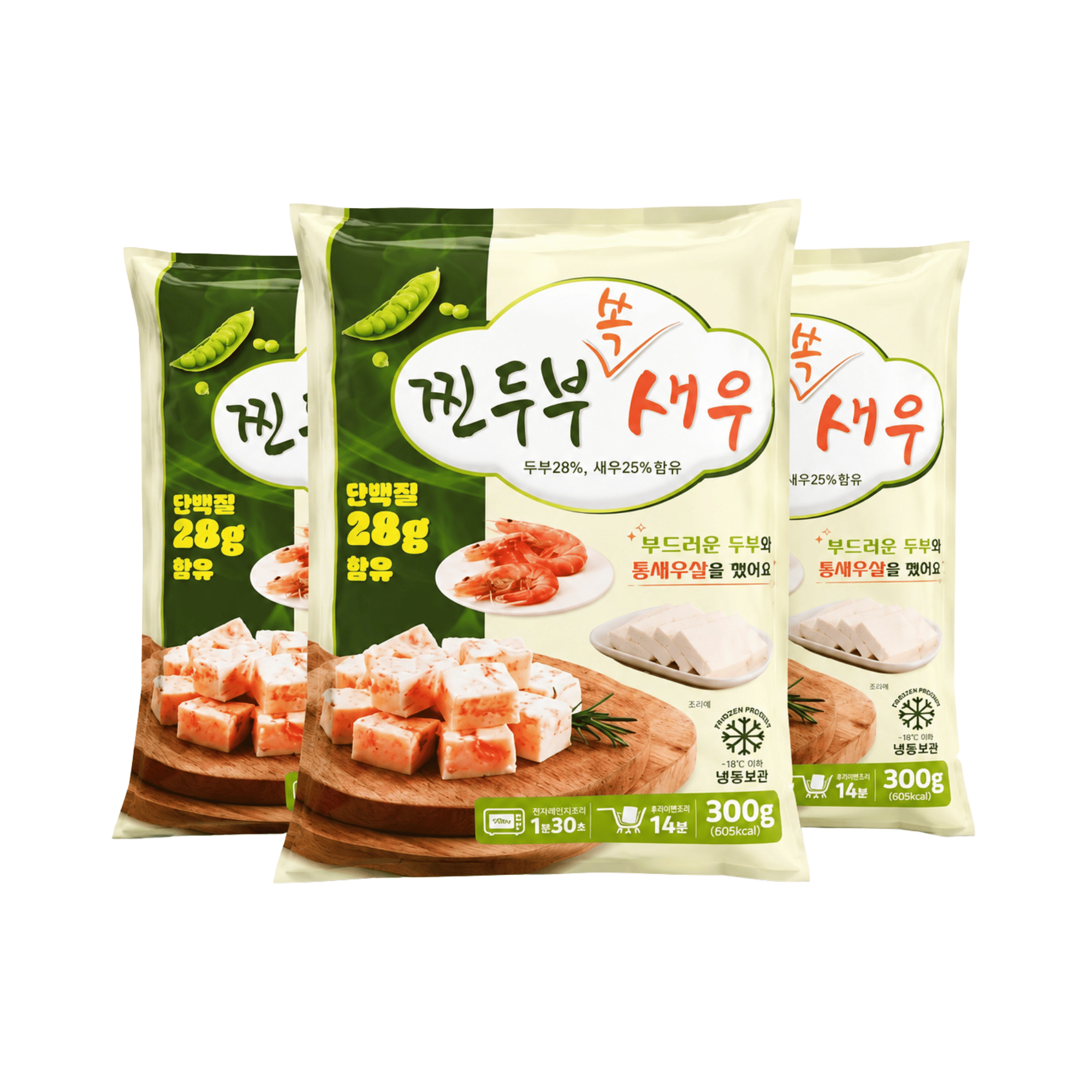 Đậu hũ tôm gói 300g (1) Đậu hũ tôm gói 300g