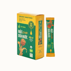 mật dừa nước cô Đặc hữu cơ vietnipa hộp 10 gói 15g