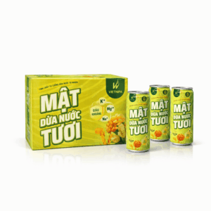 TAKARA MART | CHUYÊN PHÂN PHỐI THỰC PHẨM SỈ & LẺ mật dừa nước tươi vietnipa (lon 320ml) thùng 24 lon